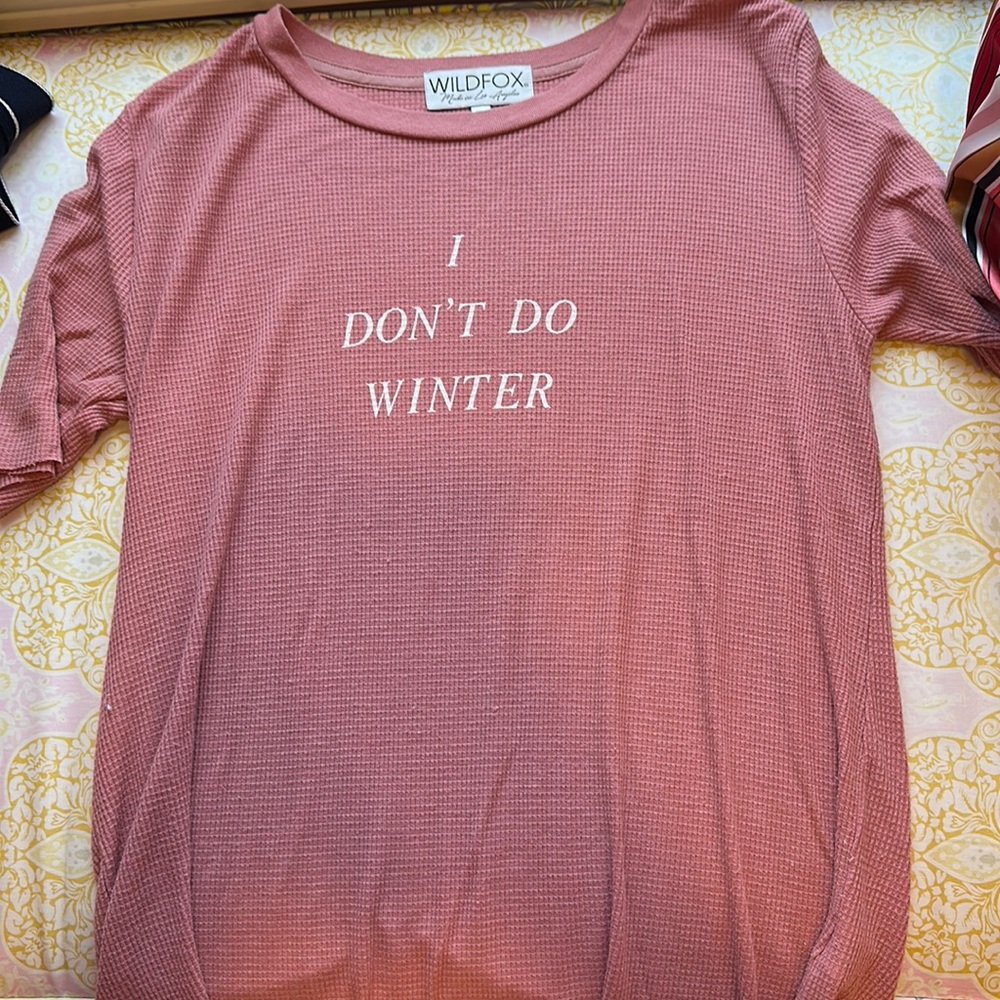 Wild fox knit shirt